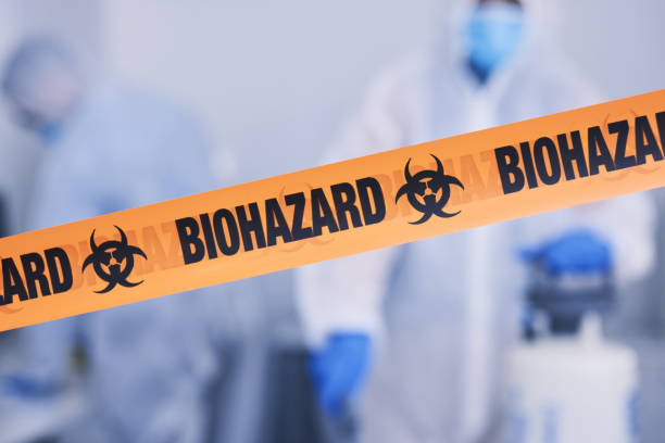 Professional Biohazard Cleanup technician working in Haskell, NJ